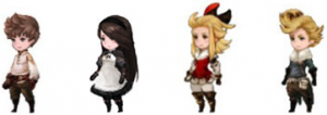 Tiz, Agnès, Édéa et Ringabel