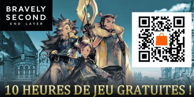 Télécharger la démo Bravely Second: The Ballad of the Three Cavaliers via un QR Code