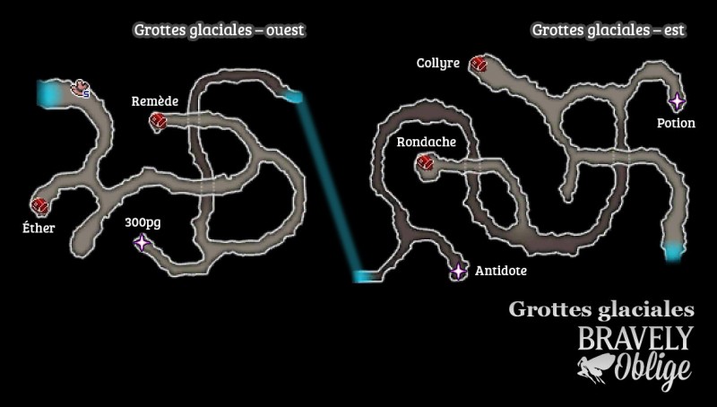 Cartographie - Les grottes glaciales