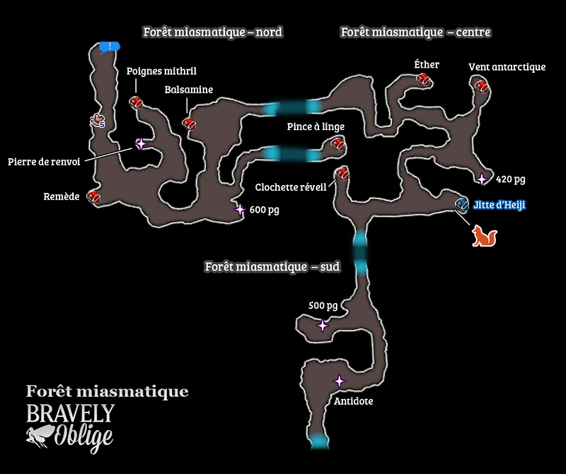 Cartographie - Forêt miasmatique