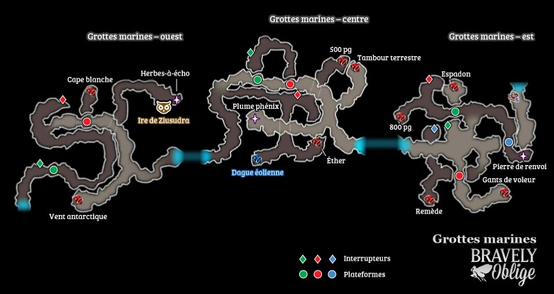 Cartographie - Les grottes marines