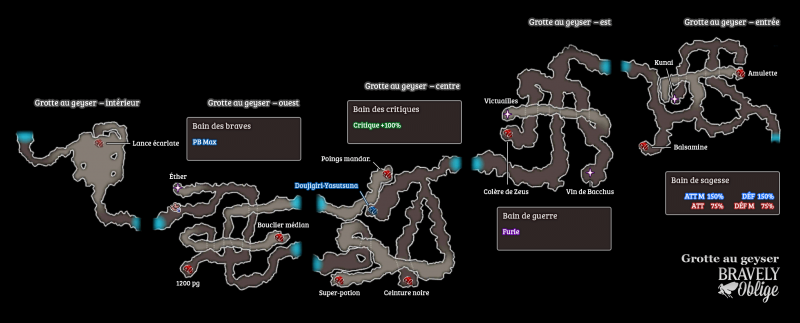 Cartographie - La grotte au geyser