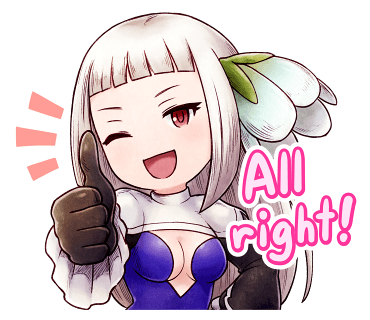 sticker de Magnolia : All right!